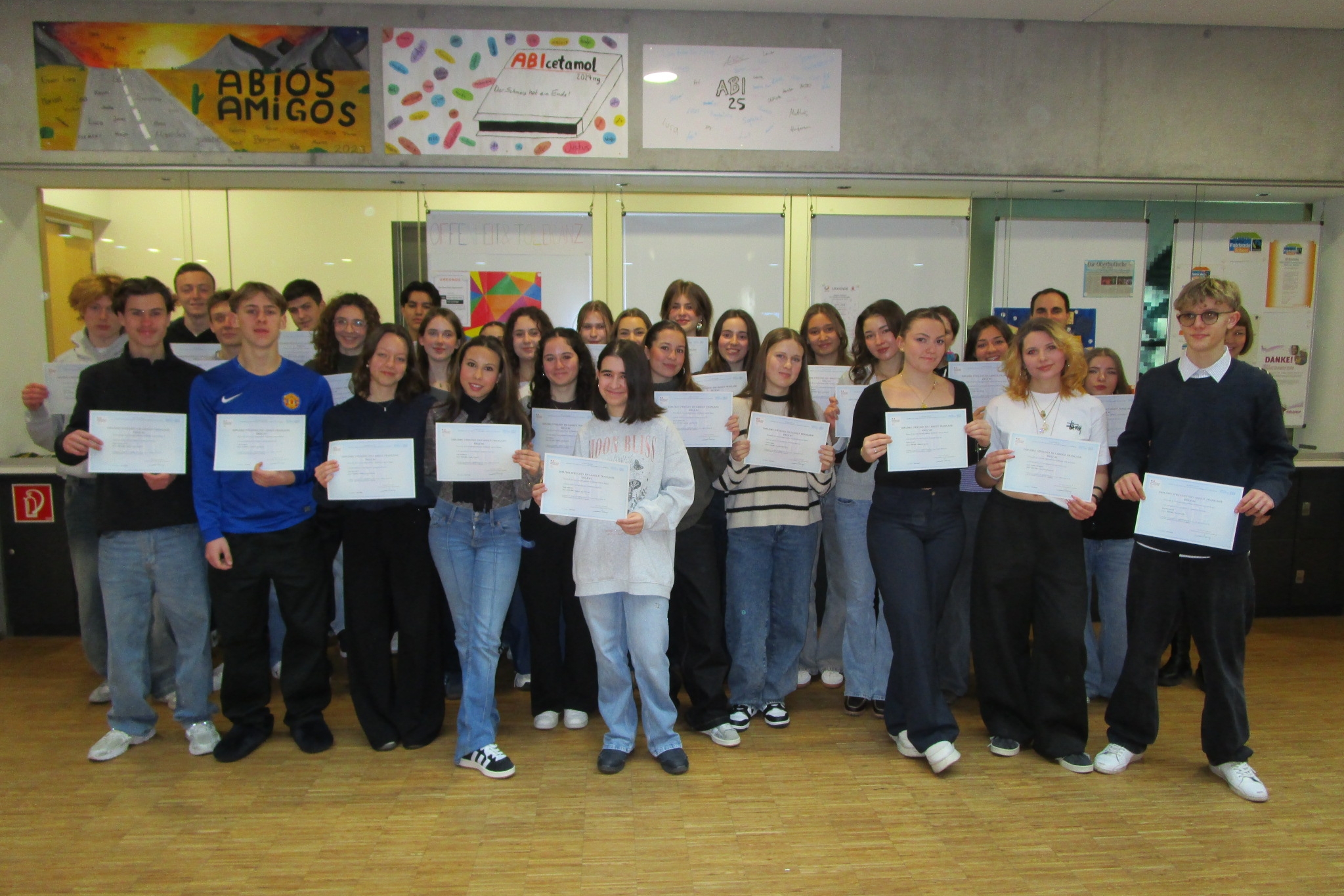 Übergabe der DELF-Diplome